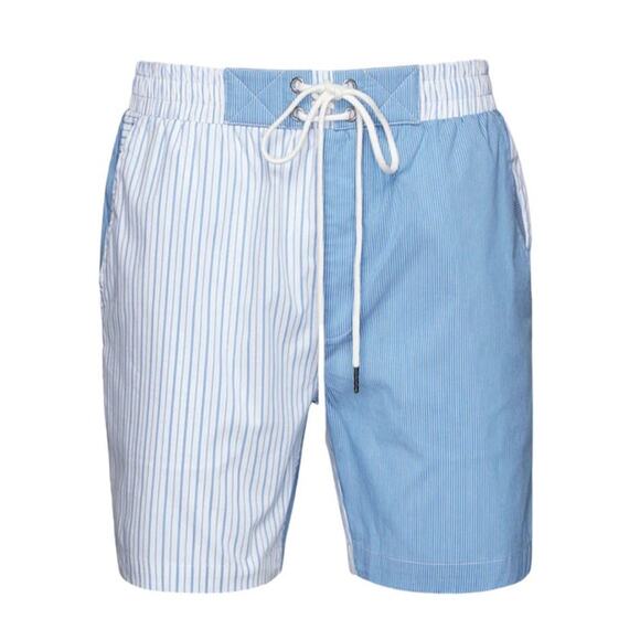 Ser.o.ya Men's Ziggy Swim Trunk Shorts in Blue Stripe Combo Size XXL NWT - Picture 1 of 9